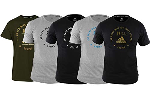 adidas Erwachsene Community Line T-Shirt, grau/Schwarz, S