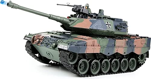 s-idee® RC Panzer YH4101E-11 German Leopard mit Airsoft-Feuerung 1:16 2.4 Ghz