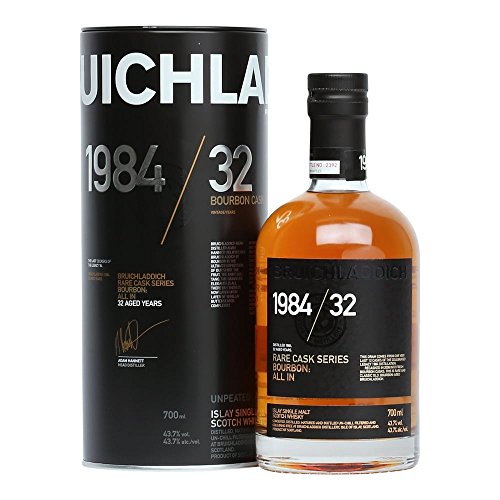 Bruichladdich 1984/32 Years Old RARE CASK SERIES Bourbon: All In mit Geschenkverpackung Whisky (1 x 0.7 l)