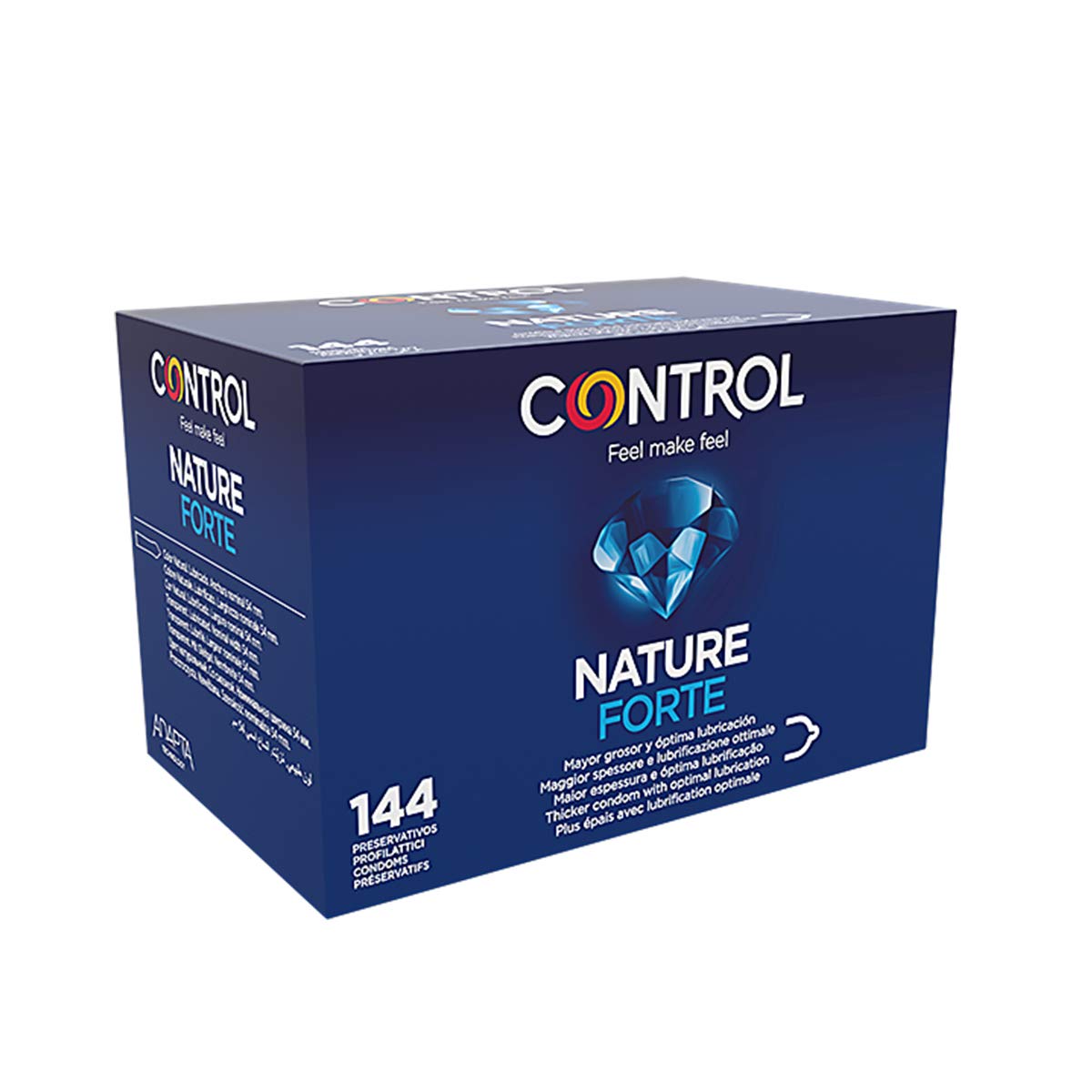 CONTROL NATURE FORTE Ergonomische Kondome aus Naturlatex extra stark - 144 Stück