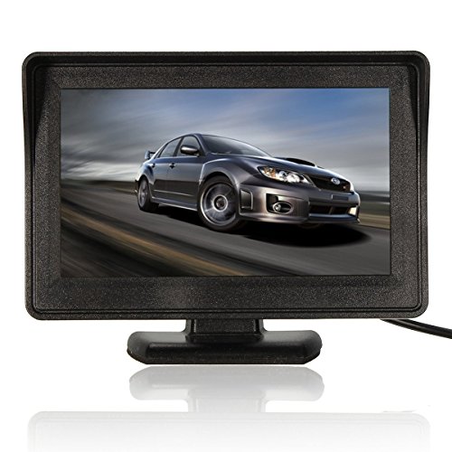 C-FUNN 4,3 Zoll Auto Rücken Kamera Auto Rückansicht Monitor LCD Car Monitor