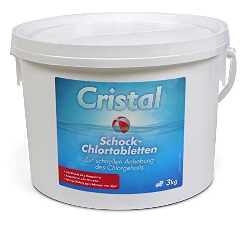 Cristal 1131502 Schockchlortabletten 3 kg, 20 g