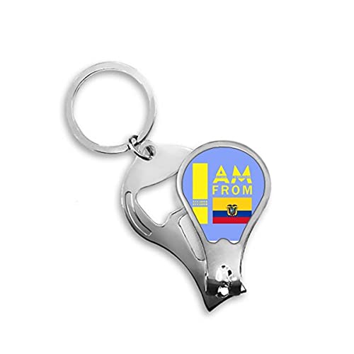 I Am from Ecuador Art Deco Fashion Fingernagel Clipper Cutter Opener Keychain Schere