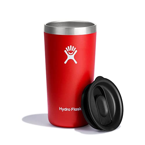HYDRO FLASK - All Around Thermobecher 12 oz (355 ml) mit Verschließbarem, Auslaufsicherem Press-in Lid - Doppelwandiger, Vakuumisolierter Reisebecher aus Edelstahl - Heiß & Kalt - BPA-frei - Goji