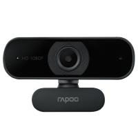 Rapoo XW180 Full HD Webcam 1080p, 80° Sichtfeld, Fixfokus, Rauschunterdrückung, USB-Anschluss, für Skype, FaceTime, Hangouts, Zoom, usw, PC/Mac/ChromeOS/Android