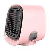 Yousiju Mini-Klimaanlage Lüfter Kleine tragbare Silent Air Cooler Büro Schreibtisch Mini-Klimaanlage Haushaltskühlung Artefakt (Color : A)