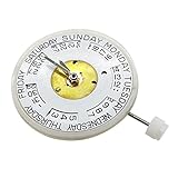 Fxndknjks 2834-2 Uhrwerk Oberer und Unterer Kalender mit DREI Nadeln, Doppelkalender, Automatischer für Mechanisches Uhrwerk-B