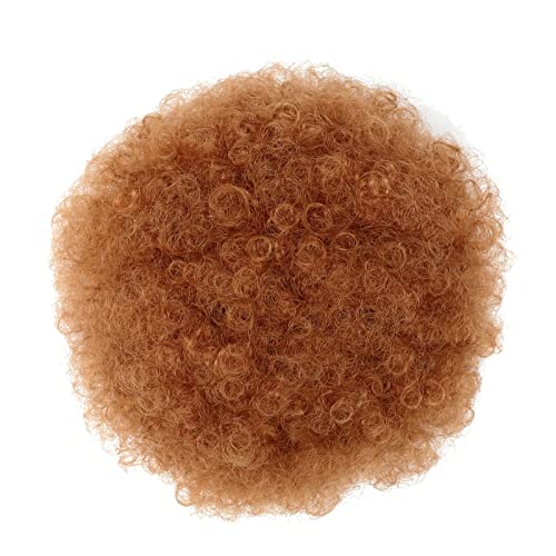 Synthetische Afro-Puffs mit Kordelzug-Haarteilen Pferdeschwanz-Haarknoten Hochsteckfrisur-Haarverlängerungen-Brötchen for Frauen, kurzes lockiges Brötchen (Color : Q9 30)
