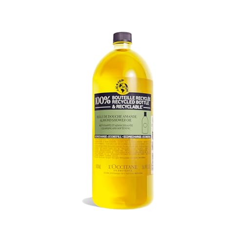 L'Occitane Öko-Nachfüllpackung Mandel Duschöl, 500 ml