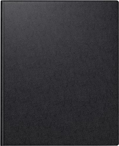 rido/idé Buchkalender (2025), 2 Seiten = 1 Woche, 208 × 258 mm, 152 Seiten, Balacron-Einband, schwarz