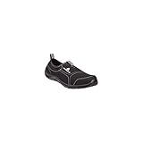 Deltaplus 3295249198862 Delta Plus Panoply Miami S1P black canvas non-slip on steel toe safety trainers sneakers, Schwarz, 44 EU