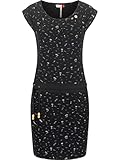 Ragwear Damen Kleid Sommerkleid kurz Penelope Black Print A22 Gr. L