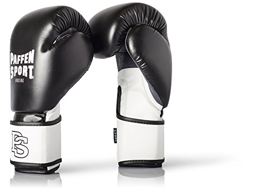 Paffen Sport «FIT» Boxhandschuhe für das Training; schwarz/weiß; 16UZ