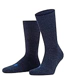 FALKE Unisex Socken Walkie Ergo U SO Wolle einfarbig 1 Paar, Blau (Jeans 6670), 37-38