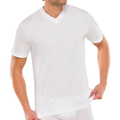 Schiesser Herren Unterhemd 2 er Pack 008151-100, Gr. 9 (3XL), Weiß (100-weiss)
