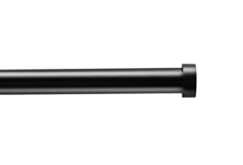 ACAZA Ausziehbare Gardinenstange - Verstellbare Vorhangstange - Stange von 125 - 240 cm - Schwarz