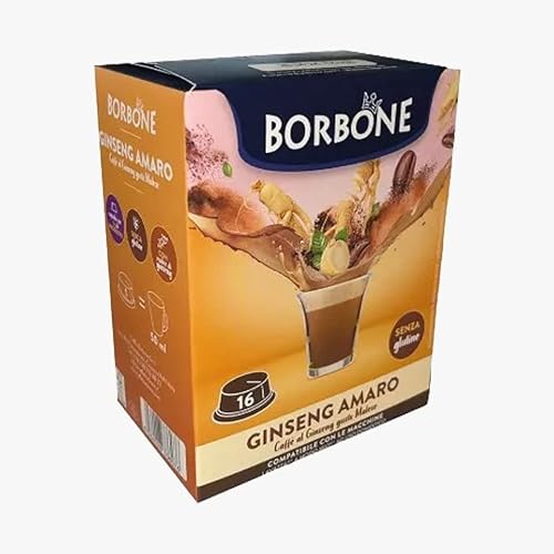 96 Kapseln Ginseng Amaro CAFFÈ BORBONE Kompatibel lavazza A Modo Mio