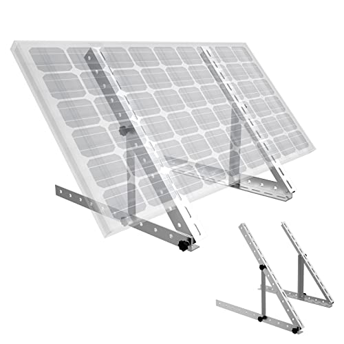 Solarpanel-neigungshalterungen Mit Einstellbarem Winkel,Solar Halterung,unterstützt Bis Zu 150W Solarpanel Für Dach,Wohnmobil,Boot Und Off-Grid(28-Zoll-Länge)