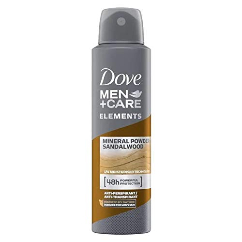 DOVE Men + Care Deospray - Mineral Powder & Sandalwood - 6er Pack (6 x 150ml)
