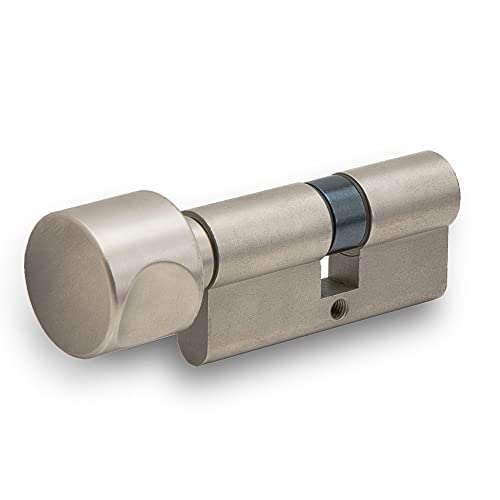 HAFIX® Schließzylinder Knaufzylinder 45/40mm Verschiedenschließend. Profilzylinder für Türschloss Schloss Inkl. 3 Schlüssel. Zylinder für mehr Sicherheit.