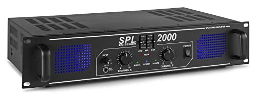 Skytec SPL 2000 Audio-Verstärker, 2 Kanäle, 0,5 %, 95 dB, 230 V, 50 Hz
