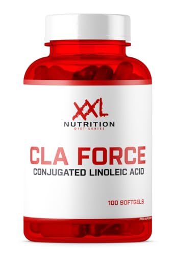 XXL Nutrition - CLA Force! - Fatburner, Abnehmen Kapseln, Fettburner - 100 Softgels