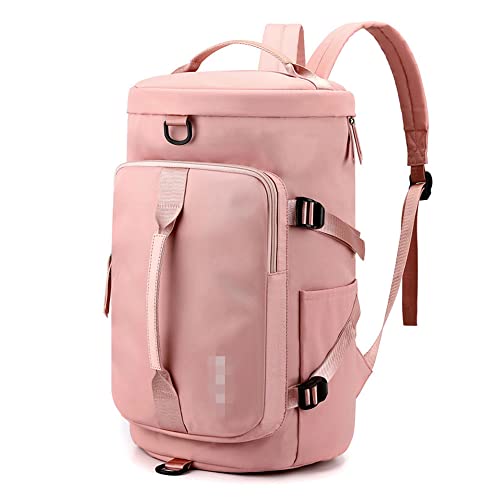 Reisetasche Sporttasche Handgepäck Tasche Weekender Bag Sporttasche Badetasche Gym Tasche Schwimmtasche Schultertaschen Reisetasche für Reise Gym (Pink)