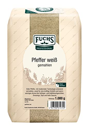 Fuchs Pfeffer weiß gemahlen, 1er Pack (1 x 1 kg)