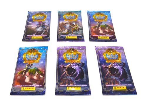6 x Fantasy Riders Briefumschläge, 6 x Gemischte Karten-Set, 6 Packungen New Worlds