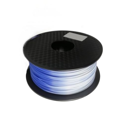 2 kg PLA-Filament for 3D-Drucker, blau-weißer Farbwechsel mit der Temperatur, 1,75 mm +/- 0,03 mm, Zubehör for 3D-Drucker und 3D-Stift