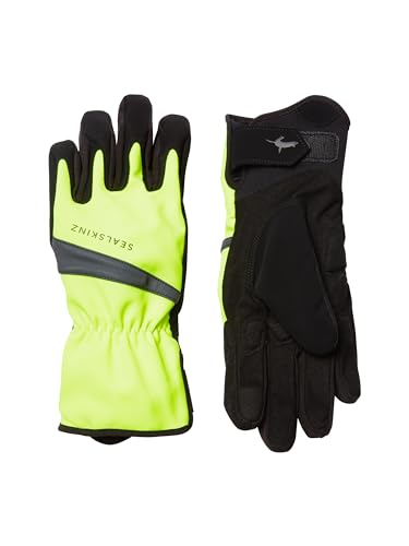 SealSkinz Waterproof All Weather Cycle Glove, Neon Yellow/Black, L