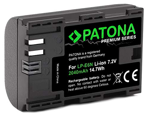 Bundlestar Patona Premium Qualitätsakku für Canon LP-E6N mit Infochip - Intelligentes Akkusystem - "neueste Generation"