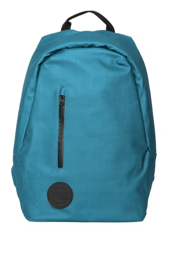 Smile - The Rock Anti-Diebstahl-Rucksack für Laptops bis 39,6 cm (15,6 Zoll), mit integriertem USB-Anschluss, Innenfächern, Schulrucksack, Blau