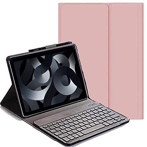 YHFZR Tastatur Hülle for Lenovo Legion Y700 - (QWERTY Layout), Ultradünn Flip Entfernbar Drahtloser Keyboardständer Ledertasche für Lenovo Legion Y700 8,8 Zoll Tablet, Rosa
