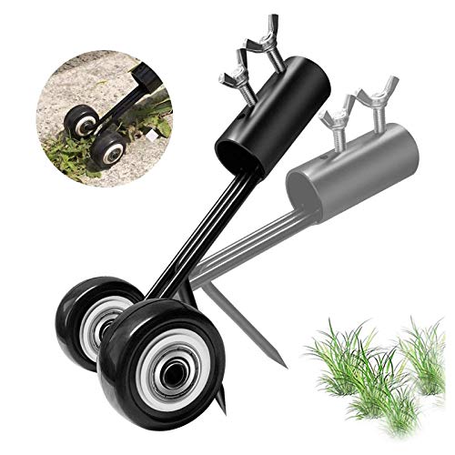 Unkrautentferner Fugen 2 In 1, Tragbarer Weed Remover, Weed Puller Mit Rädern, Weeds Snatcher Unkrautzieher, Unkrautjäter Garten Hand Weeder für Einfahrten Bürgersteige Terrassen,Straight Hook