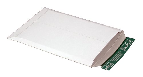 progressPACK Versandtasche PP V02.04 aus Vollpappe, DIN A4+, 237 x 342 x bis 30 mm, 25-er Pack, weiß