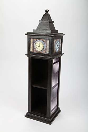 point home Design-Schrank Big Ben mit Uhr, Retro, schwarz, 77cm