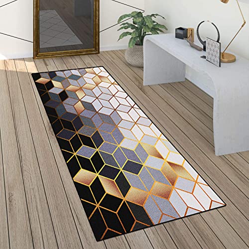 ACUY Rutschfester Teppich 90x200cm LäUfer Teppiche Flur Benutzerdefinierte LäNge Geruchsneutral für Wohnzimmer Flur Büro Schlafzimmer Küche