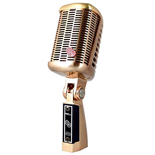 CAD Audio A77 dynamisches Großmembran-Mikrofon Live Performance Gesang im stylischen Design Retro Look und robusten Messinggehäuse (XLR-Anschluss)