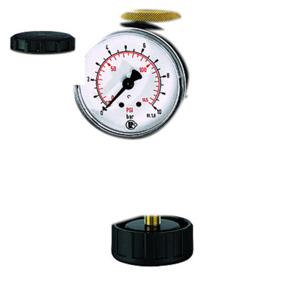 Druckregler »Standard«, inkl. Manometer, BG 1, G 3/8, PE max. 16 bar, Mediumstemperatur max. 60 °C, Regelbereich 0,5-10 bar