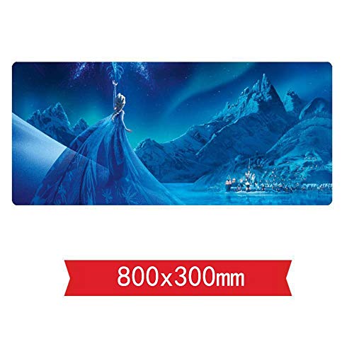 IGIRC Mauspad,Frozen Cartoon Speed Gaming Mouse Pad | XXL Mousepad |800 x 300mm Large Size| 3mm-Thick Base | Perfect Precision and Speed, B