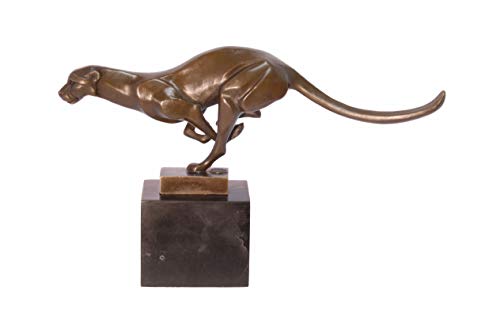 Decoratie Bronzefigur Skulptur Statue Figur Puma 30,6 cm