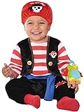 (PKT) (845922-55) Child Baby Buccaneer Costume (0-6m) - by amscan - Detached