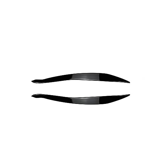 EVURU Scheinwerfer-Augenbrauen, Passend for BMW F10 F11 Evil Scheinwerfer Augenbrauen Augenlid 5er 518d 520d 520i 530i M5 ABS Gloss Black Carbon Look 3D Aufkleber 2010–2017 (Size : Gloss Black Lci)
