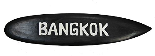 Interlifestyle Bangkok Thailand Surfboard zum Aufhängen Holzschild Surfbrett Wandbrett Asien