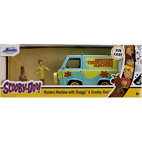 Jada Toys - 31720 - Mistery Machine-Modell mit Shaggy- und Sccoby-DOO-Figuren 1/24 Marvel-Spielzeug aus Druckguss - Mehrfarbig - 15 cm