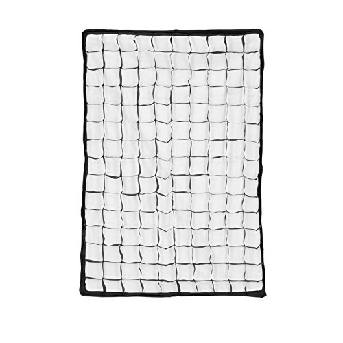 Quadralite Honigwabe (Gitter) für 80x120 cm Softbox [Maschendichte: 6x6 cm, Maschentiefe: 3 cm, Größe: 120x80 cm, Klettband zur einfachen Befestigung an der Softbox]