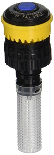 Rain Bird 24RNF Mini Rotary Spray Nozzle, 360° Full Circle Pattern, Adjustable 18' - 24' Spray Distance