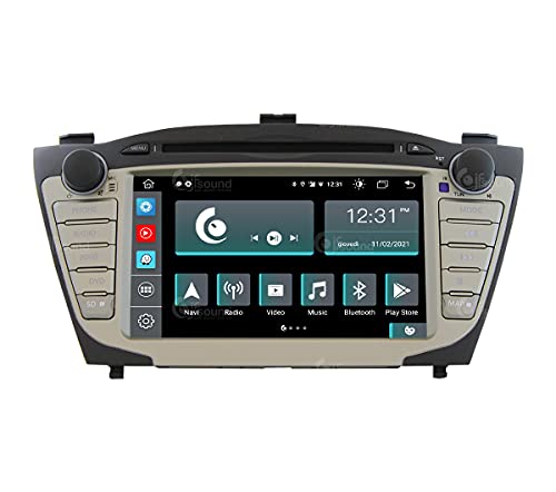 Personalisiertes Autoradio für Hyundai IX35 mit GPS, Kamera, Verstärker und großem LCD als Standard Android GPS Bluetooth WiFi USB DAB+ Touchscreen 7" 8core Carplay AndroidAuto