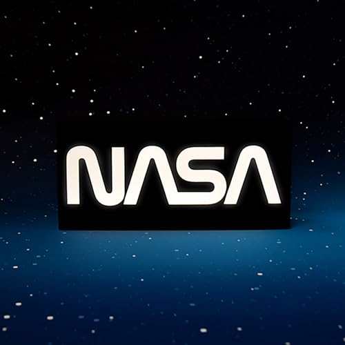 Fizz Creations NASA Logo Licht NASA inspiriertes Stimmungslicht USB Stromversorgung mit mitgeliefertem Kabel 22 cm hoch von der NASA inspirierte Ware